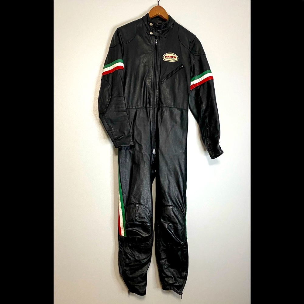 Unisex Motorcycle suit. Rece suit, All leather, lined, padded made in Holland